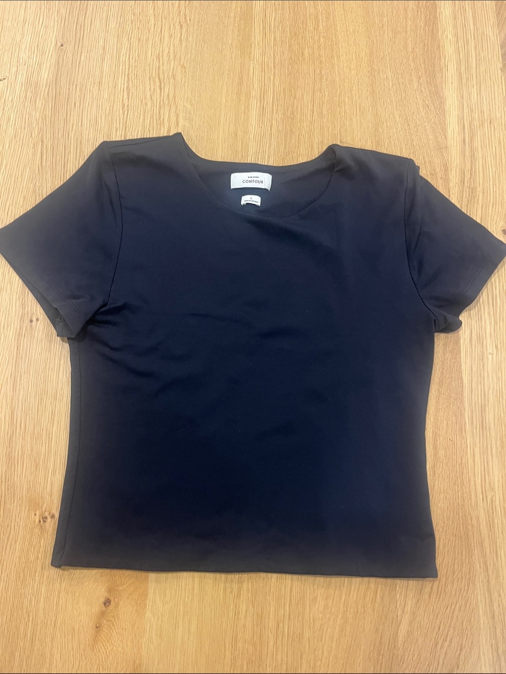 Babaton Black Short Sleeve Crewneck Tee